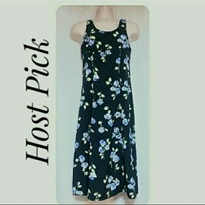 Unbranded Dresses - Young Lady's Summer Maxi-Dress Navy Floral Unbranded Dresses - Young Lady's Summer Maxi-Dress Navy Floral